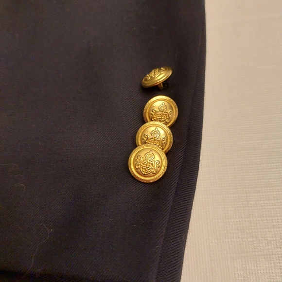 Giorgio Fiorelli Navy Blue Super Fine Sports Coat 2 Button Jacket Size 46 R - Picture 5 of 14